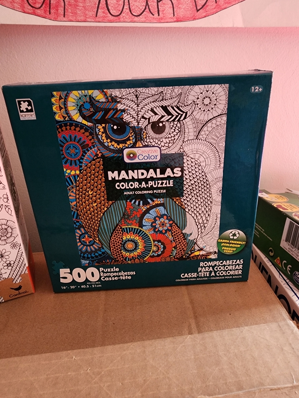 New Creative Colors Mandalas Color A Puzzle Owl 500 Piece